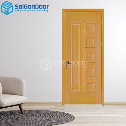 Cửa Gỗ HDF Veneer 6B-sapele 7-HDFV-SGD