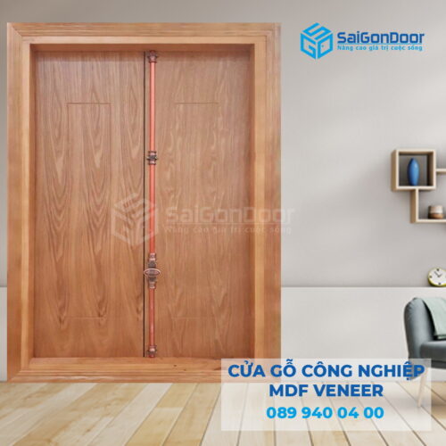 Cửa Gỗ MDF Veneer Cửa so 2 canh-SGD