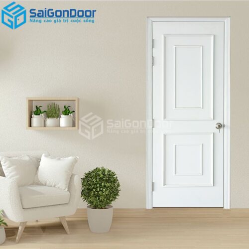 Cửa Gỗ MDF veneer O4-C1 Phào chi-MDFV-SGD
