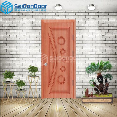 Cửa Nhựa Gỗ Composite 1K Xoan Đào 1-CP-SGD